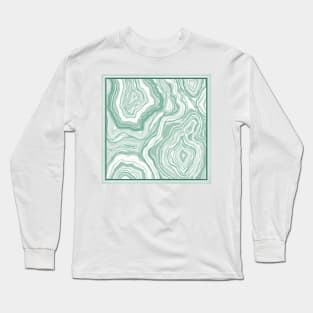 Sage Green Agate Long Sleeve T-Shirt